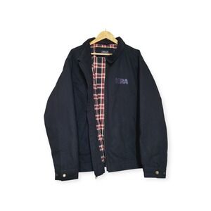 Men's Burks Bay NRA (Nat. Rifle Assoc) Jacket/Coat Size XL Black Full Zip Canvas